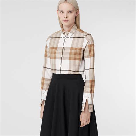 burberry hemd weiß damen